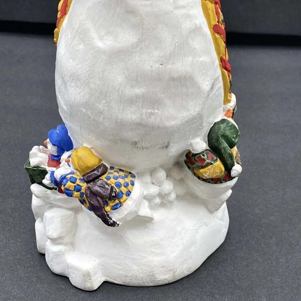 Vintage Y2K Dept 56‎ Christmas Country Snowman Taper Candle Holder Figurine 11